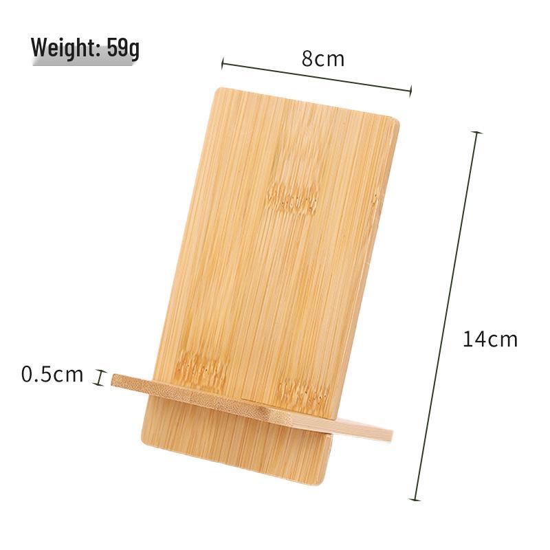 Bamboo Wood Universal Phone Stand for Desktop Charging