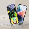 Cartone Animato Carino S-SpongeBob Anime Nero Per Magsafe Custodia Magnetica per Telefono Per IPhone 16 15 17 Pro Max 11 12 13 14 Plus Cover
