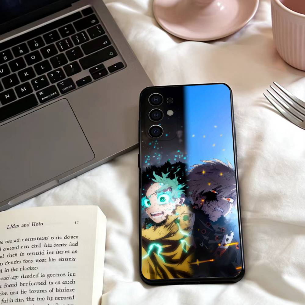 B-Boku no Hero A-Academia Phone Case For Samsung S25,24,23,22,30,21,10,9,Ultra,Plus,Lite,FE,4,5 G Soft Black Case