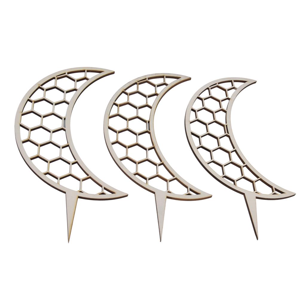 3 szt. Podpory do pnączy Unikalny design Drewno kompozytowe 30cm Stojak do pnączy kwiatowych do modelowania roślin Styl księżycowy