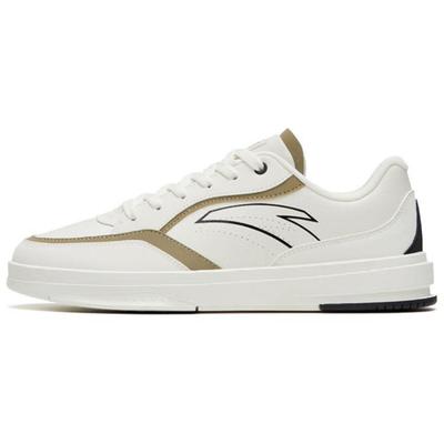 Lifestyle Serie Rutschfest Verschleißfest Niedrige Sneaker Herren Sneaker Weiß Braun 912328011-1