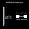 ZISIZ Individually Wrapped Disposable Plastic Straws
