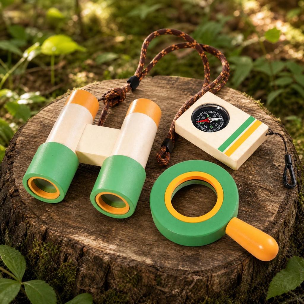 3 Pieces STEM Nature Learning Kit with Enlarging Glass Educational Children's