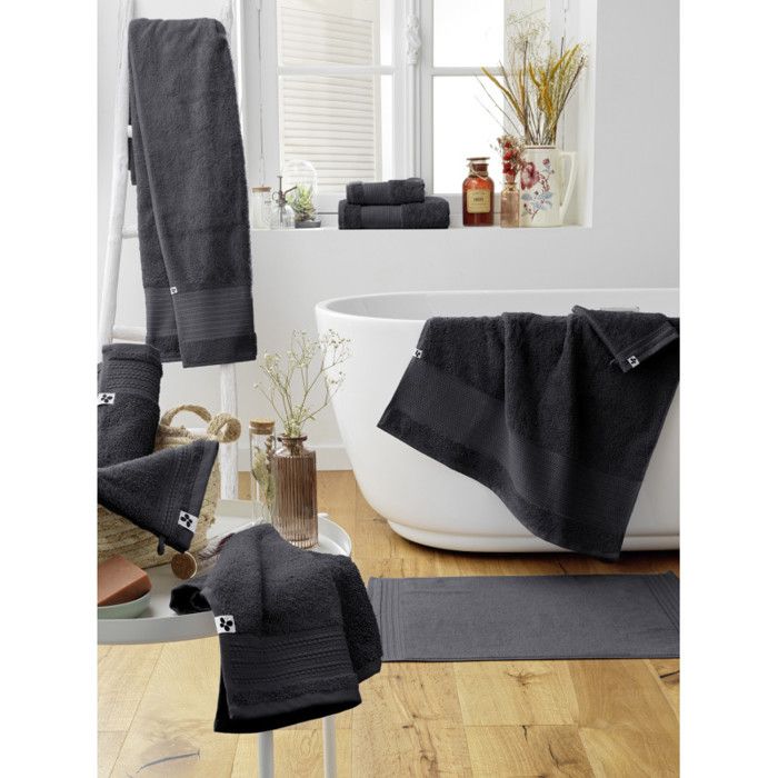 Bath Mat "Garance" 50 X 70 Cm / 100% Organic Cotton / 600 Gr/m² the Butterfly Effect - Garance Storm - Bath Mat 50 X 70 Cm