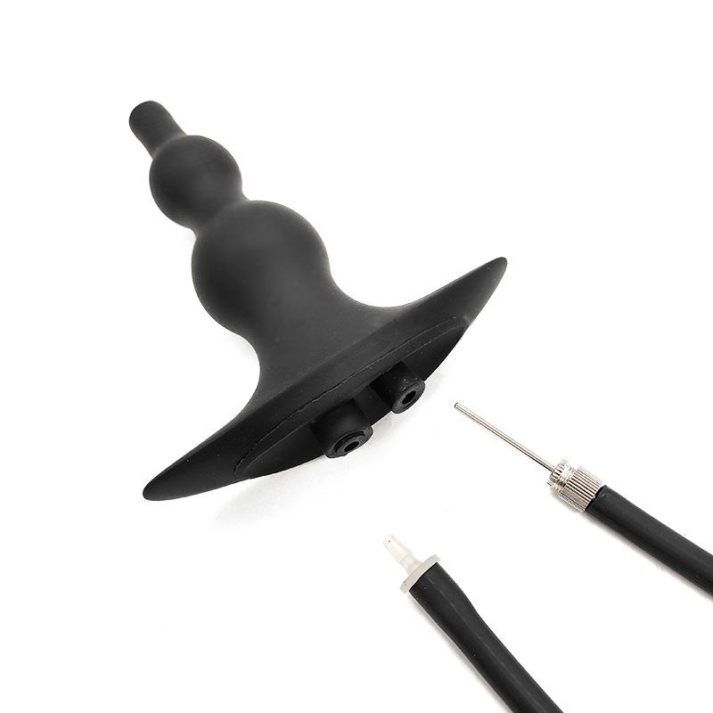 Inflatable Anal Plugs Enema Sex Toys Couples Squirting Vaginal Cleaner Silicone Anal Plugs Vaginal Dilator Anal Pump Adult 18 Toys