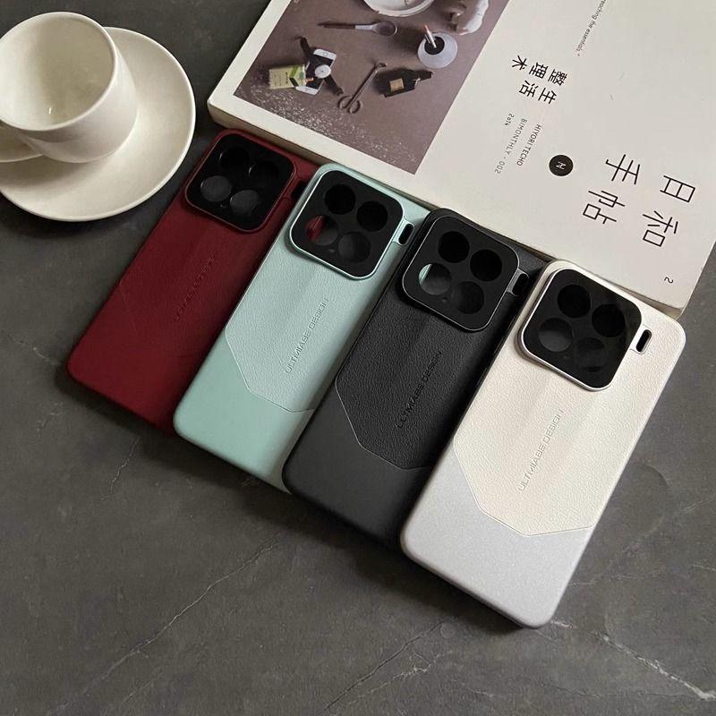 Xiaomi Mi 15 Mobile Phone Case Becomes Extraordinary Design In Seconds, Lychee Pattern Plain Leather Xiaomi14pro Personalized Creativity
