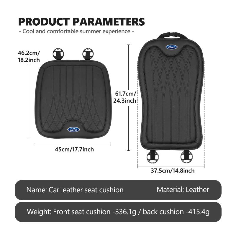 Car Seat Comfortable Soft Cushion Breathable Sponge Butt Pad For Ford Mk2 Mk3 Ranger Mondeo Mk4 S-MAX Kuga Mustang Fusion