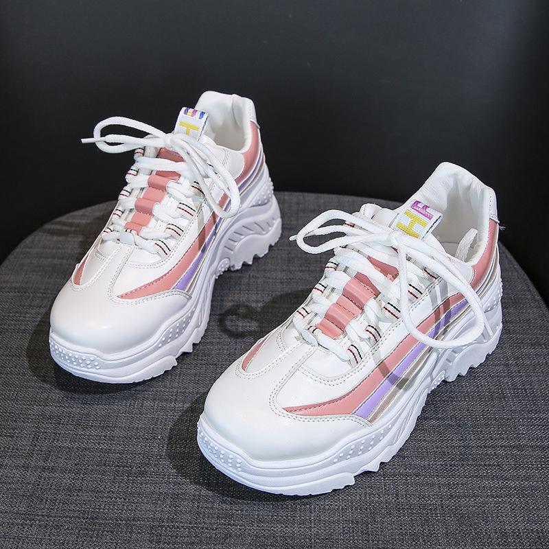 platform athletic sneakers