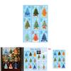 Christmas Tree Pvc Window Decal With Snowflake Static Cling For Holiday Decor