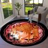 Death Note Round Area Rug,Carpet Rug for Living Room Bedroom Sofa Playroom Decor,Non-slip Floor Mat