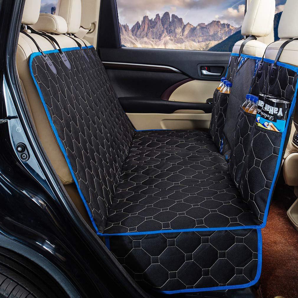 Universal Waterproof & Breathable Dog Car Hammock - Wear & Scratch Resistant Pet Seat Mat 142x147 cm чёрный