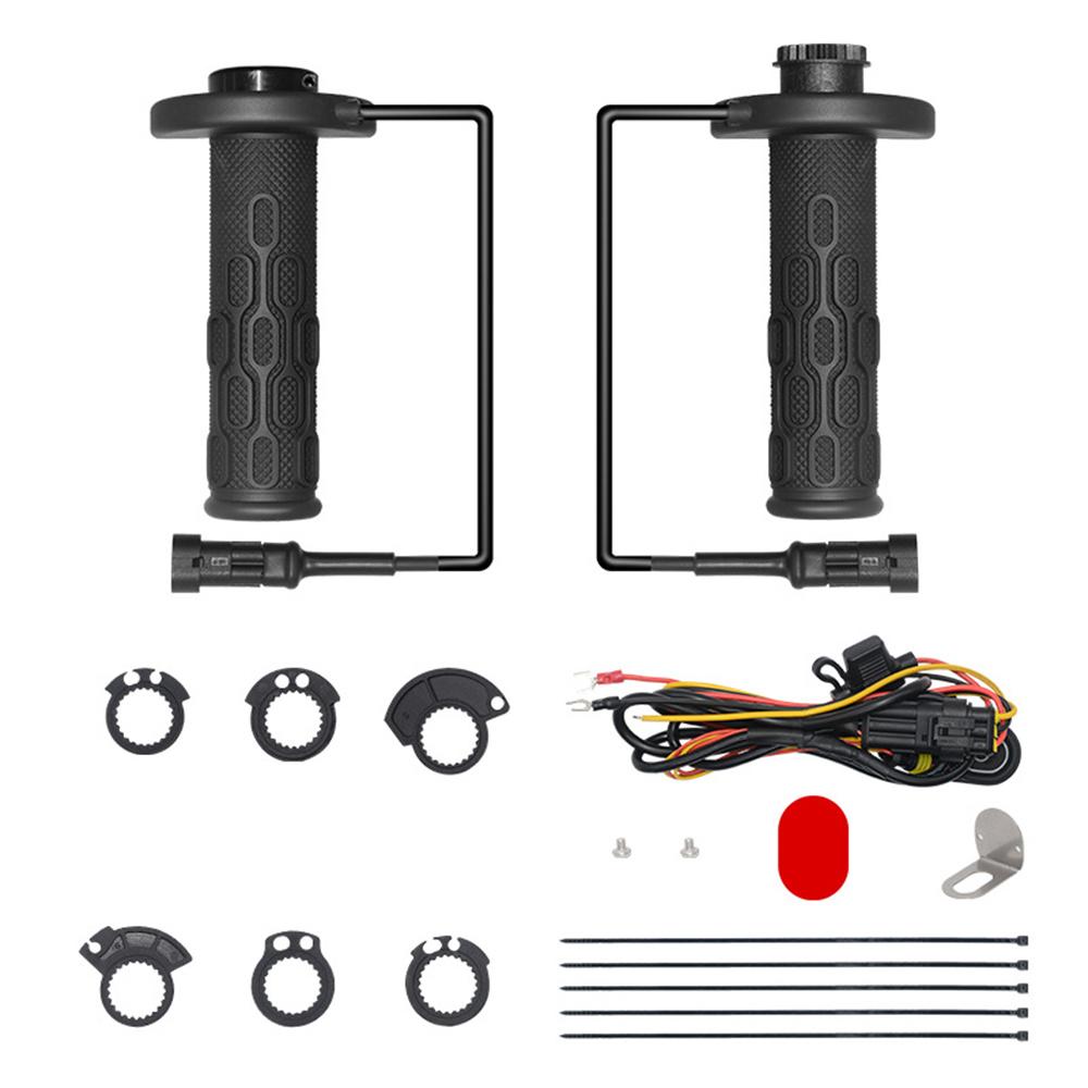 

WUPP CS-1991C1 O3 Motorcycle Heated Grips Handlebar Hot Grip 5+1 Level with CNC Switch Type A
