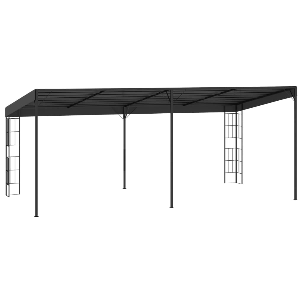 Wall Mounted Pergola 3x6 m Anthracite Fabric