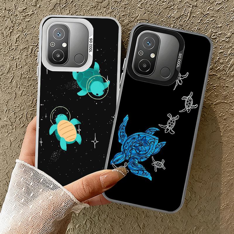 Cartoon Ocean Sea Turtle Shockproof Phone Case for Xiaomi Poco X7 X6 X5 X3 Pro F7 Ultra M8 Redmi 15C 15 14C 13C 12C 10C 13 12 10