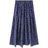Retro Blumenrock für Damen im Frühling und Sommer Neuer kleiner A-Linien-Schirmrock Chiffon High-Waist Kuchenrock