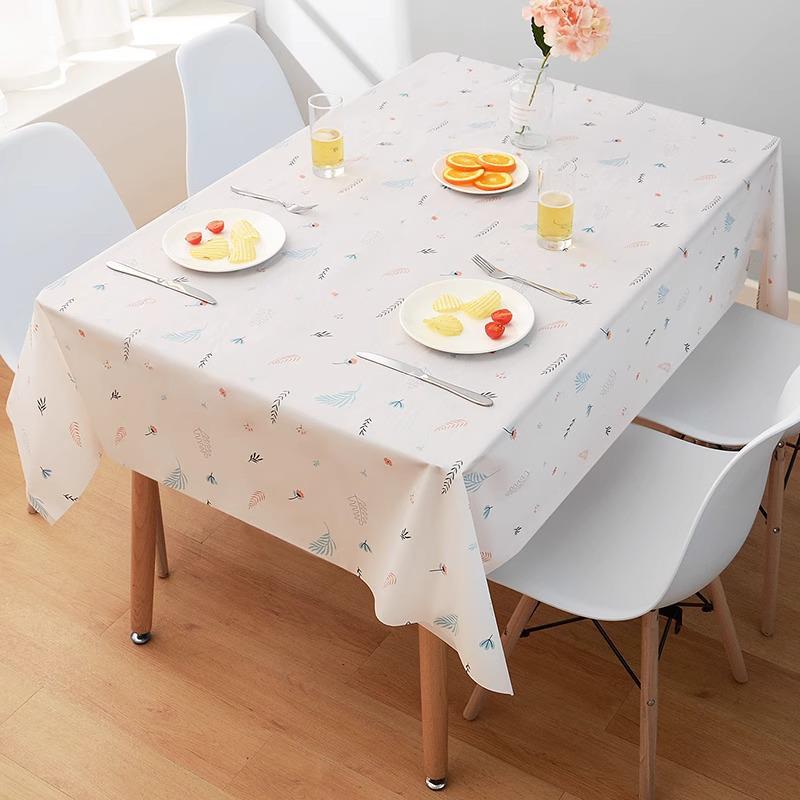 Waterproof Oil-Proof Tablecloth - Wash-Free Rectangular Nordic Dining & Coffee Table Mat