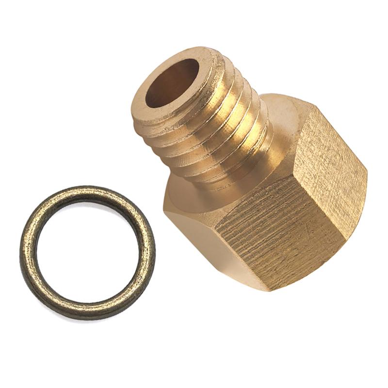 Brass M12x1.5 External Thread Coupling with 1/8 NPT Internal Thread for Oil Pipe Adapter Connection Fuel System Fittings7