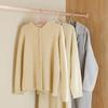 10Pcs Folding Clothes Rack Non-Slip Hangers Curved Groove Design Portable Compact Space-Saving Travel Hangers