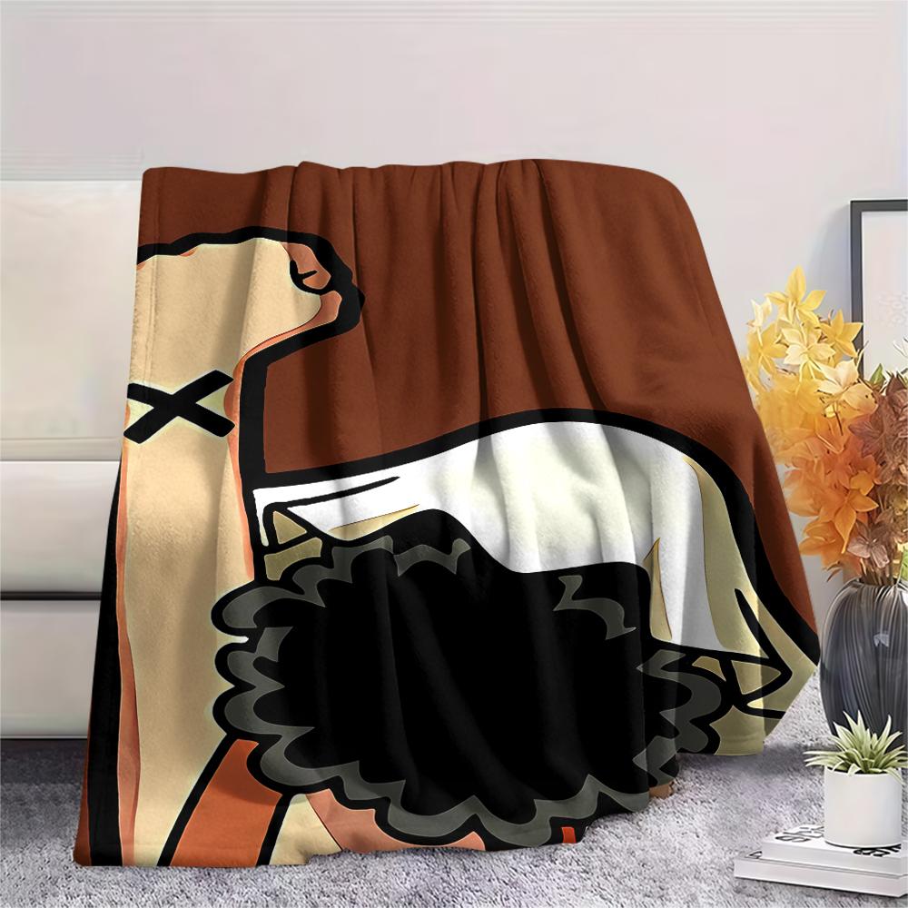 One Piece character Print Flannel Blanket,High quality Comfortable for All Seasons,Home Decor,Warmth and Comfort,Perfect for Christmas Gifts