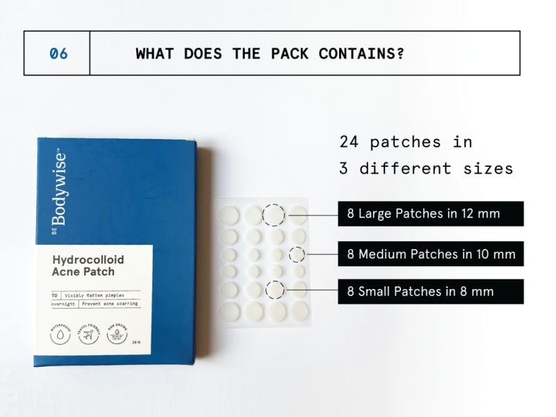 Be Bodywise Hydrocolloid Acne Pimple Patch-Easy and Effective Way To Reduce Acne