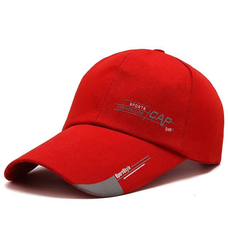 Men's Extended Brim Baseball Cap - Spring & Autumn Korean Style Outdoor Sun Protection Hat for Fishing & Travel