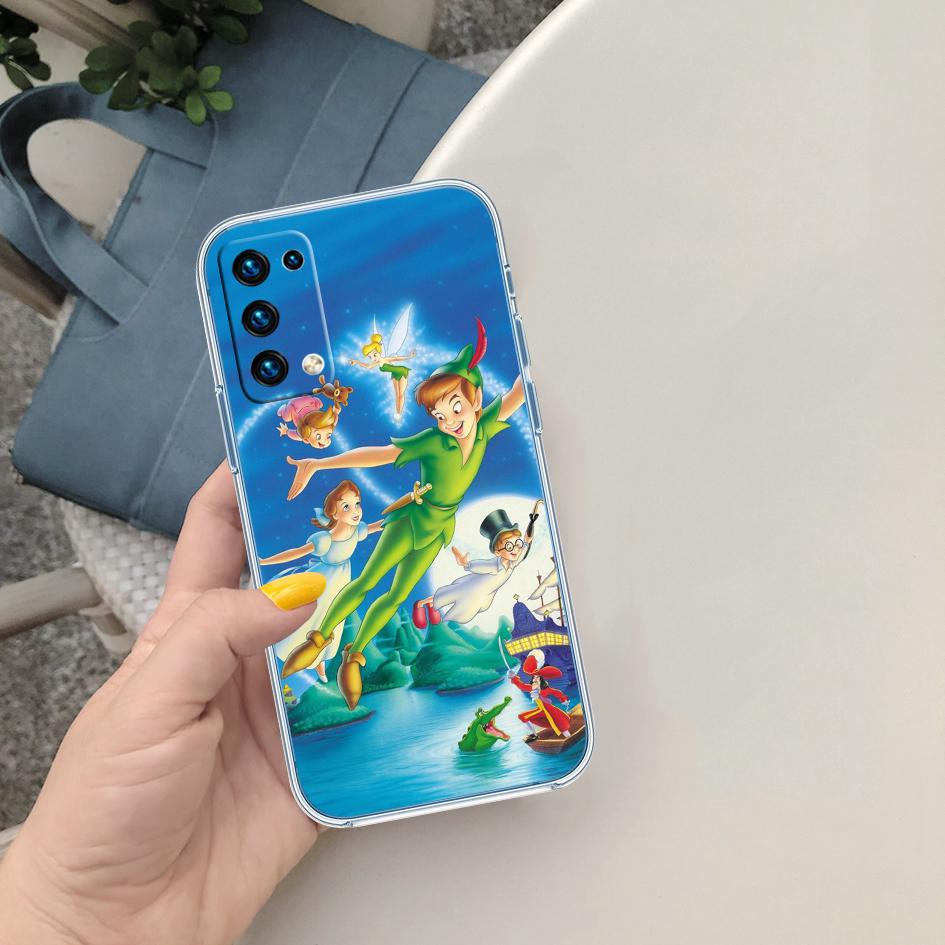 CJ85 Peter Pan Soft Shell Transparent Phone Case for Motorola Moto G7 G8 G9 G84 G85 G73 G24 G15 Z2 Play Power Plus