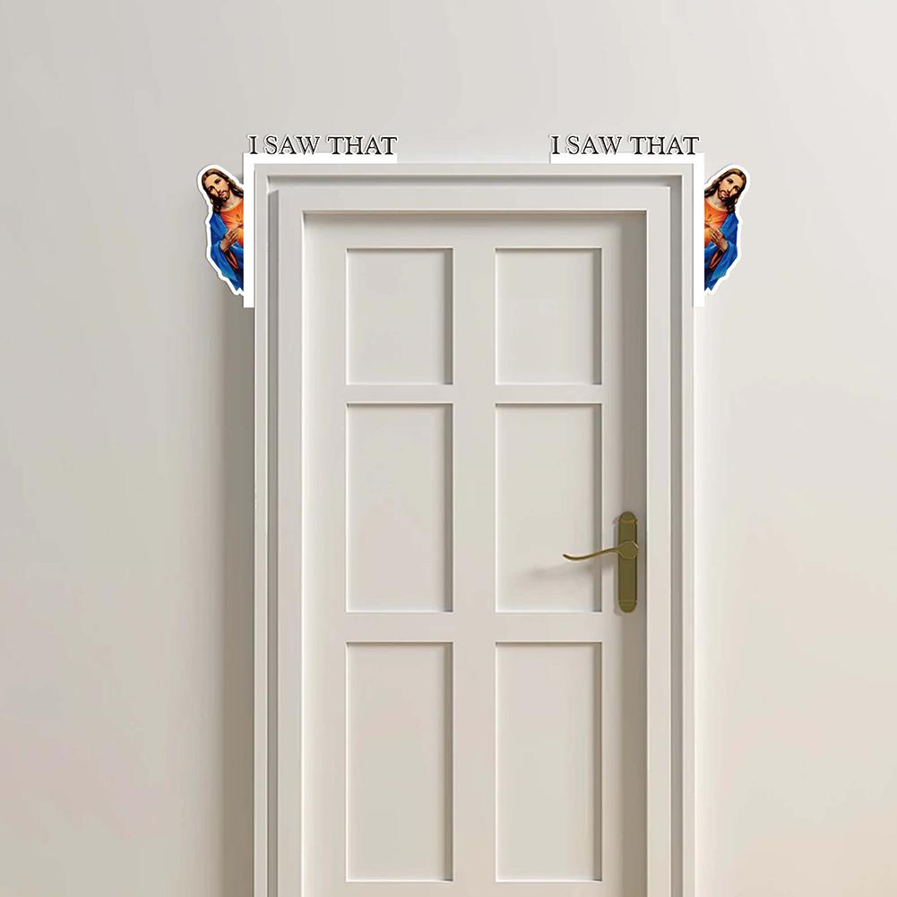 Jesus I Saw That Door Hanger Hand Painted Frame Corner Decoration For Indoor Outdoor