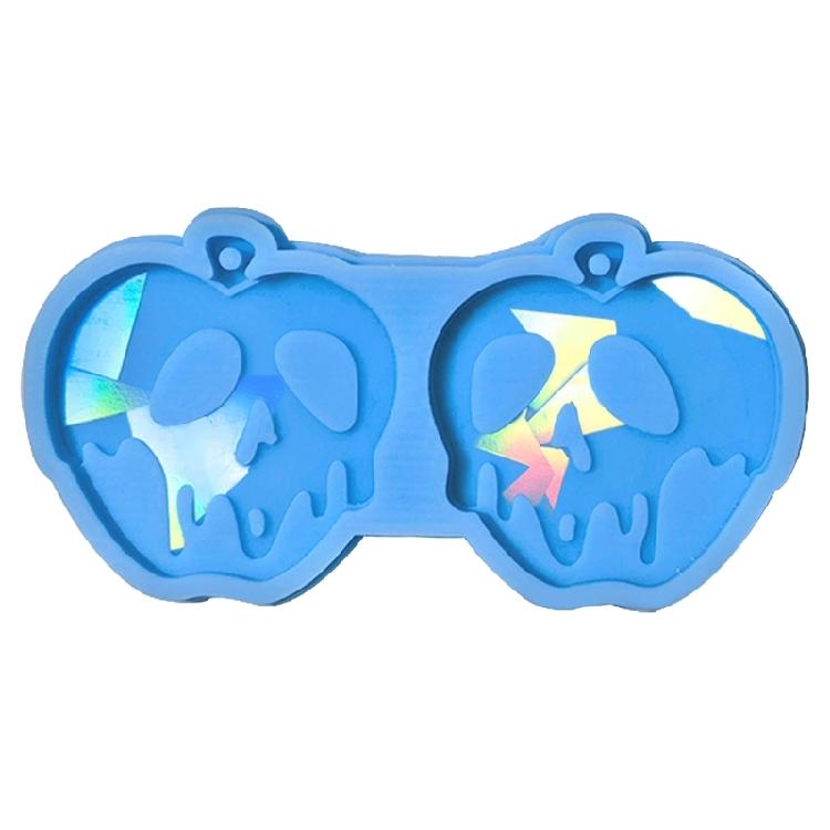 Silicone Light and Shadow Keychain Moulds Perforable Earrings Pendant Crafts синий