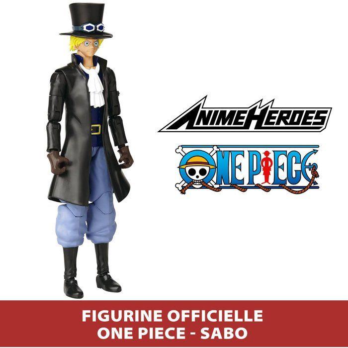 Figurine Anime Heroes - BANDAI - One Piece Sabo 17 cm - 16 points d'articulation