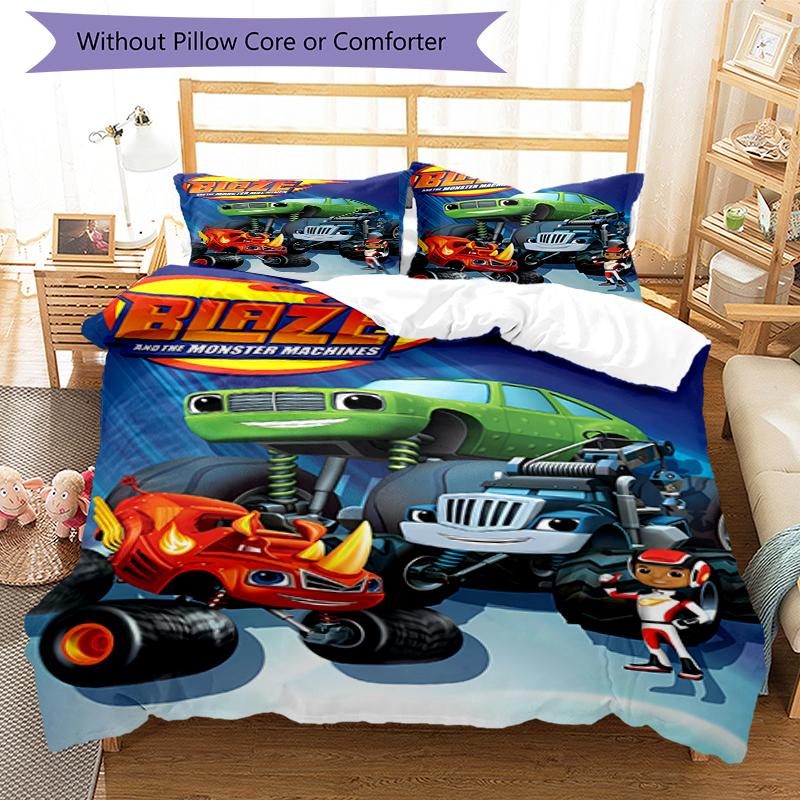 3pcs Truck Bedding Set Duvet Cover Closure Includes 1 Duvet Cover & 2 Pillowcases, Soft and Comfortable for All Seasons.