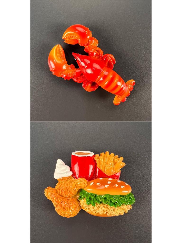 Magnet de Frigider Jucărie Alimentară Stereoscopică 3D - Autocolant Magnetic Decorativ Creativ