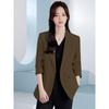 Autumn Winter Korean Fashion Solid Color Button Blazer Women Loose Casual Cardigan Suit Coat Outwear