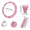 Rhinestone Bling Car Interior Accessories Set Steering Wheel Protective Case  Car Protection