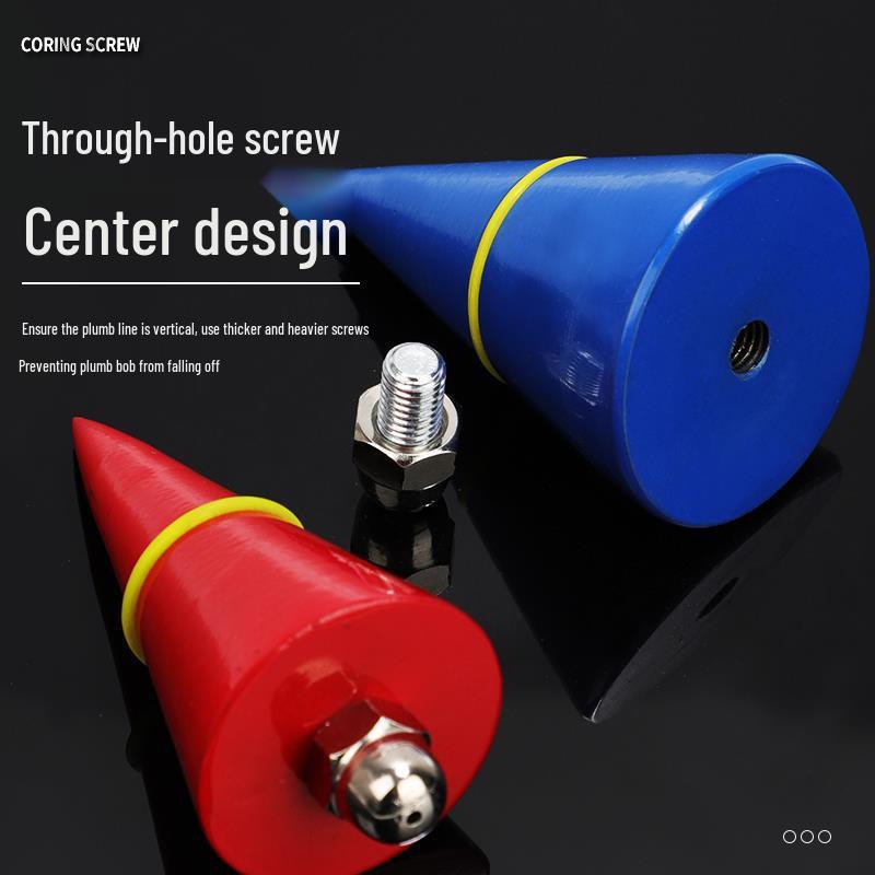 Auto-Retracting Magnetic Plumb Bob with V-Shaped Gyro for Precision Measuring