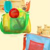 Foldable Mesh Beach Bag Zipper Versatile Tote Bag Swimming Accessories Toy Organizer  Sports