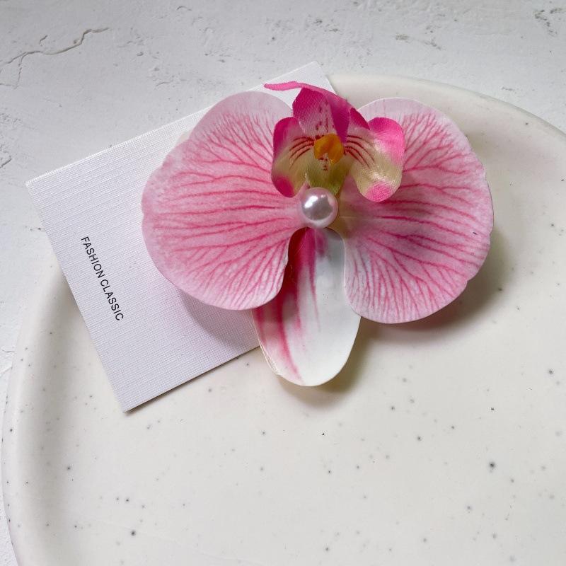 

Искусственный цветок орхидеи, заколки-бабочки для волос для женщин, девушек, фаленопсис, жемчужные заколки-уточки, шпильки для волос, аксессуары для волос