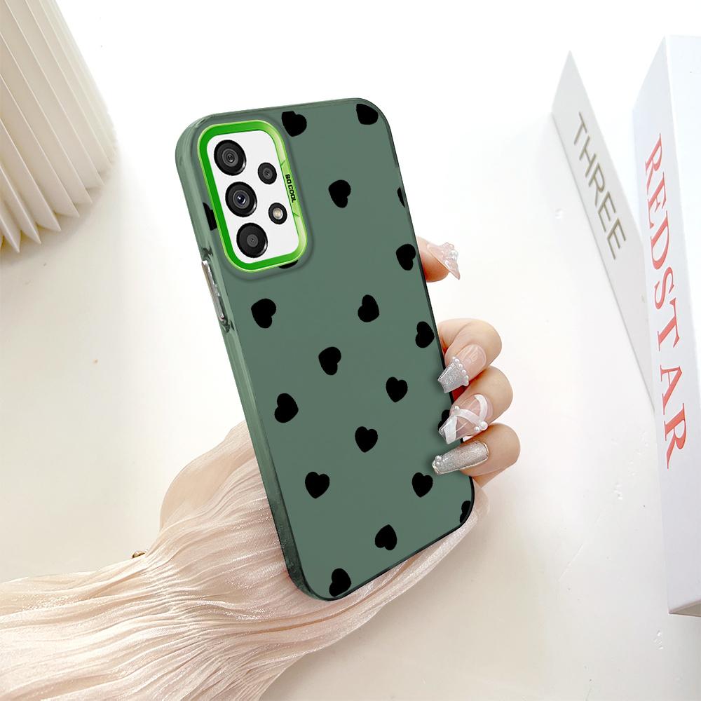 Painted Pattern Colorful Sliver Double Sided Hard Shell Shockproof Anti-fall Phone Casing for Samsung