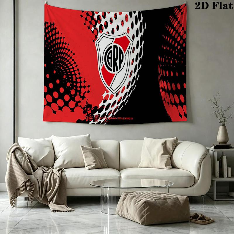 River Plate Wall Tapestry Aesthetic Wall Hanging Printed Fabric Blanket Decorative Tapestries for Bedroom Living Room Home Decor