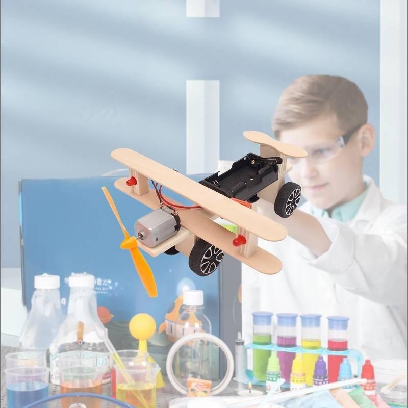 Wooden Diy Gliding Airplane Model For Kids Science Experiment Stem Education