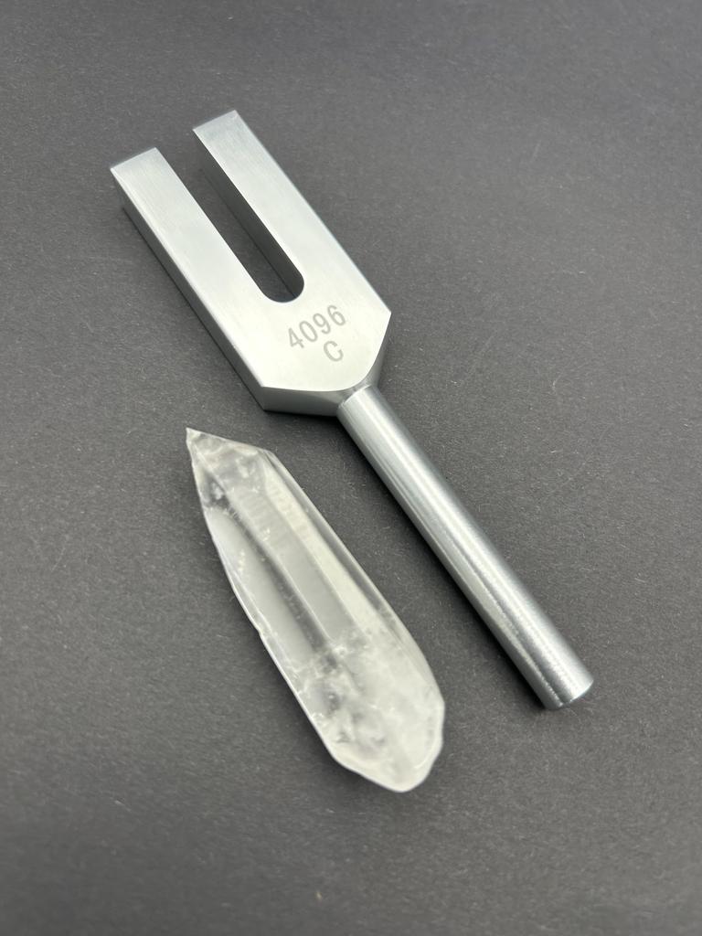 [FromJiji] Healing Tuner, Crystal, Storage Pouch, Original Mallet, 4-Piece Set, Relaxation, 4096Hz