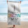 Microfiber Unicorn Beach Towel Cute Animal Bath Towel Absorbent Towels for Pool Swim Bathroom Sport Girl Quick Dry Beach Blanket