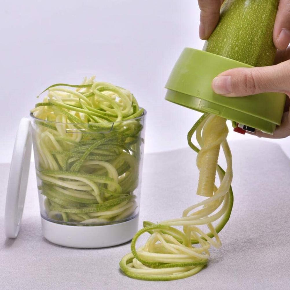 Vegetable Cutter Manual Spiral Cutter Kitchen Gadgets for Carrots Cucumbers Veggetti Manual Spiral Cutter Vegetable Cutter