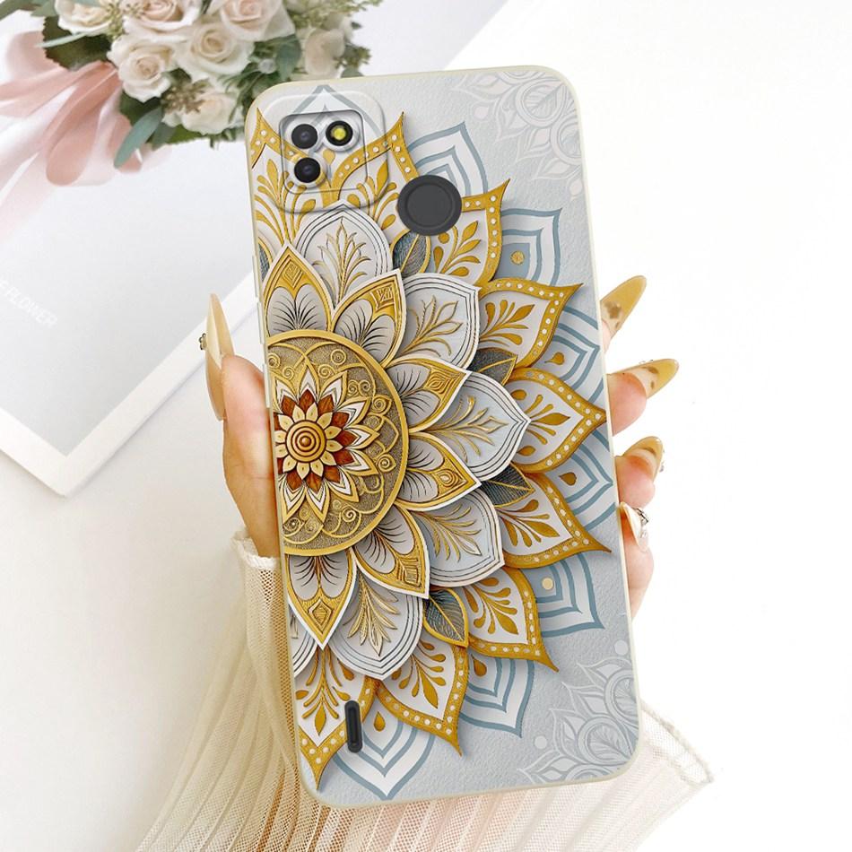 For Tecno Pop 4 LTE / Pop 4 Air Cute Cat Flower Cartoon Phone Case For Tecno Pop4 Lte 4Air Shockproof Soft Silicone Bumpers