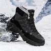 Snow Boots Winter New Men's Shoes Velvet Northeast Large Cotton Boots Men's High-top Outdoor Mountaineering Thickened Men's Cotton Shoes