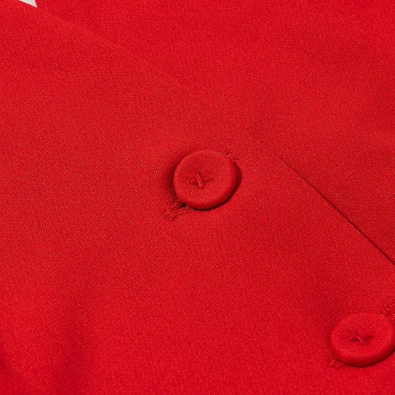 Kaslead New Arrival Women's Clothing Fashion Style V-neck Halter Vest High Waist Pants Casual Suit