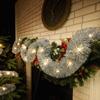 Silver Led Christmas Tree String, Battery-Powered, For The Christmas Tree, 6 Meters