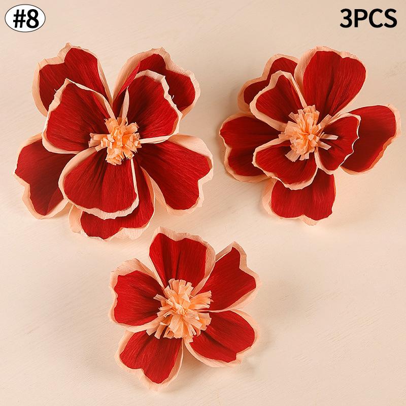 Red Traditional Wedding Wall Stickers Chinese Wedding Wall Decoration Decal Party Supplies Bow Decorative Door Stickers Gifts