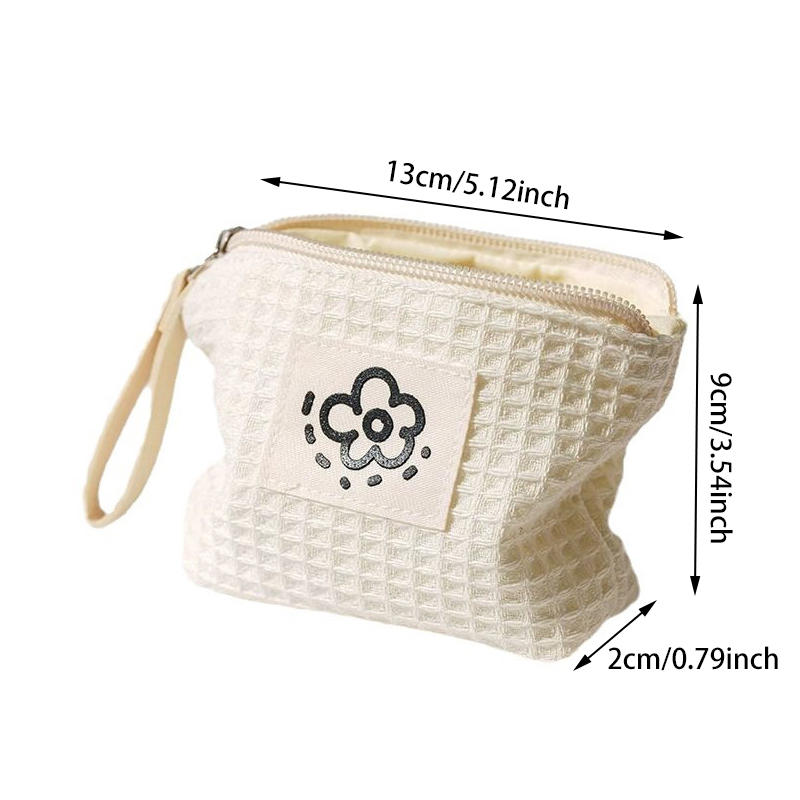 Cute Simple Zipper Small Change Purse Women Travel Card Holder Mini Cosmetic Pouch for Organizing Small Items Cash