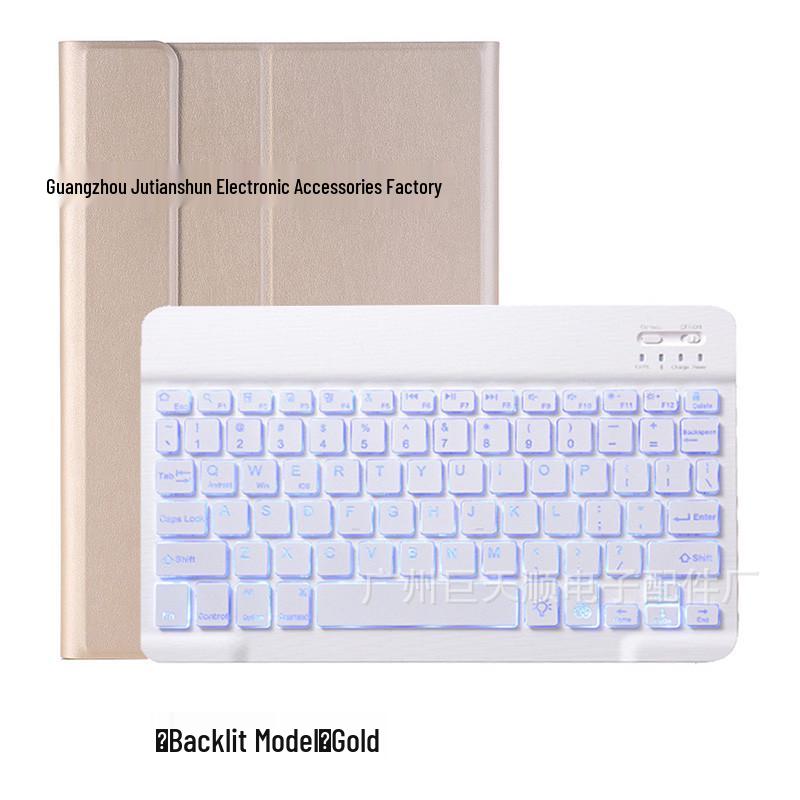 Custom Embossed Samsung Galaxy A9+ Tablet Case & Bluetooth Keyboard with Silent Mouse - Multilingual (French, German, Spanish)