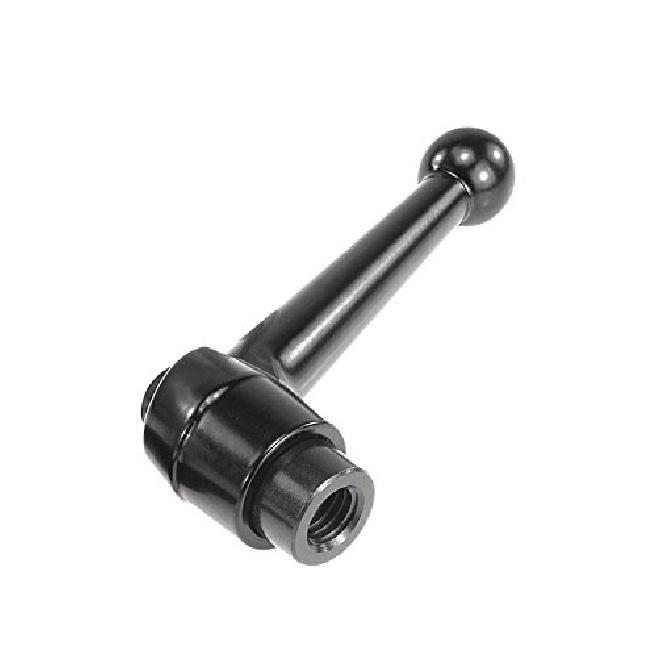 

Kipp 06410-4A51 Zinc/Steel Adjustable Handle with 1/2-13 Internal Thread, Classic Ball Style, Inch, Black Satin Plastic Coated Finish, Steel
